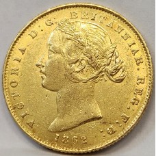 AUSTRALIA 1862 . ONE 1 SOVEREIGN . SYDNEY . GOLD